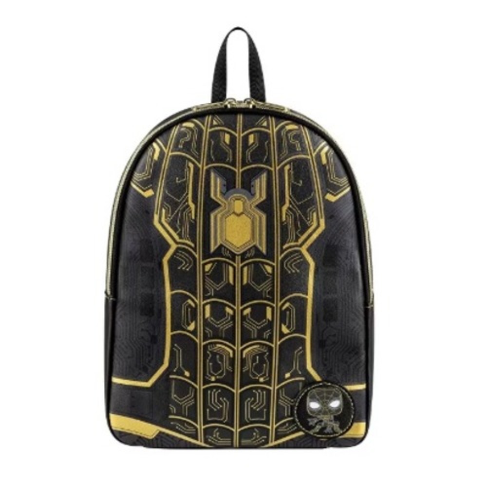 Funko Pop Legacy Spider Man No Way‎ Home Black and Gold Mini Backpack Bag